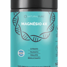 Magnésio 4x - 60 cápsulas - Natural Pure