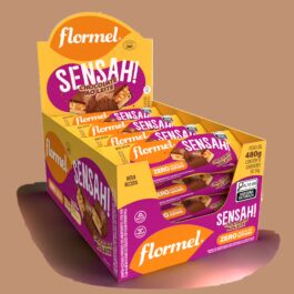 Barra de Chocolate Recheado com Caramelo e Amendoim Sensah - 30g - Flormel
